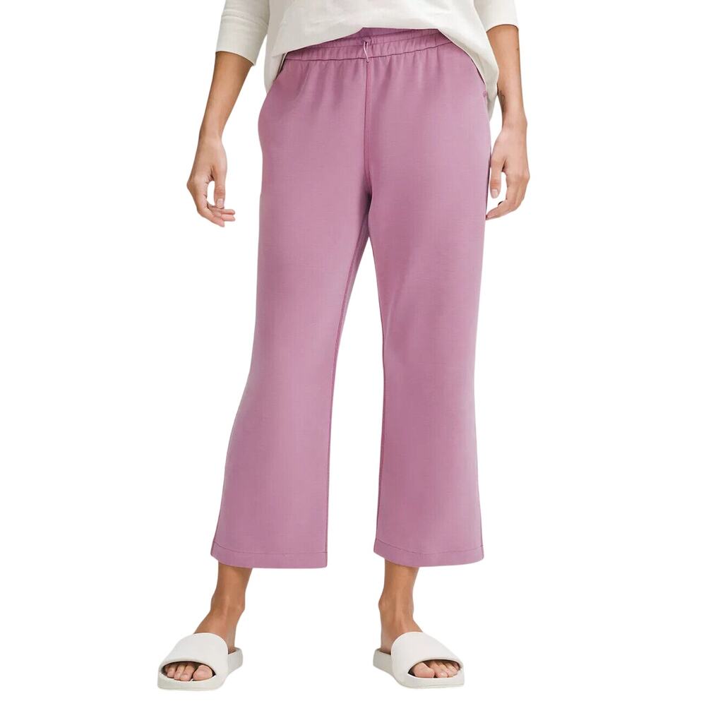 Lululemon Sleek Purple Softstreme Straight Leg Crop Pants Size 2